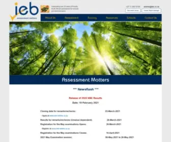Ieb.co.za(Independent Examinations Board Web) Screenshot