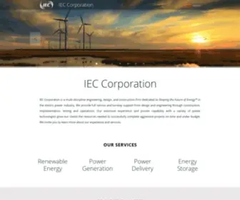 Iec-Corporation.com(Shaping the Future of Energy) Screenshot