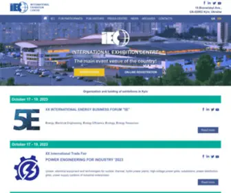 Iec-Expo.com.ua(Виставки Києва) Screenshot