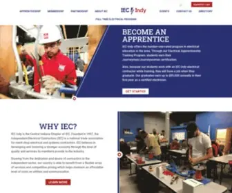 Iec-Indy.org(The Independent Electrical Contractors of Central Indiana) Screenshot