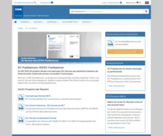 Iec-Normen.de(VDE VERLAG) Screenshot
