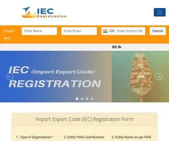 Iecapplication.com(Online IEC Registration Portal) Screenshot