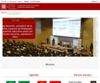 Iec.cat(Institut d'Estudis Catalans) Screenshot