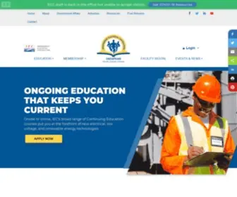 Iecchesapeake.com(Independent Electrical Contractors Chesapeake) Screenshot
