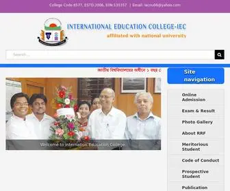 Iec.edu.bd(International Education College) Screenshot