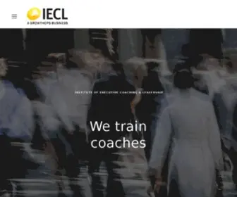 Iecl.com(IECL is recognised as the leading provider of coach training & leadership development. Our vision) Screenshot