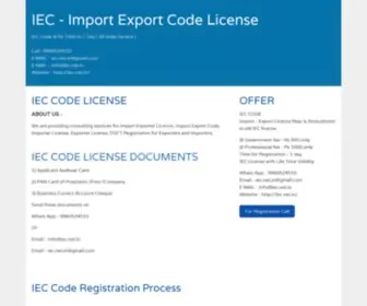 Iec.net.in(IEC CODE) Screenshot