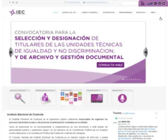 Iec.org.mx(Instituto electoral de coahuila) Screenshot