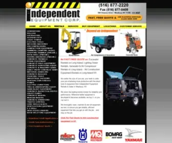 Iecrentalny.com(Rent & Buy Construction Equipment Long Island Metro NY) Screenshot