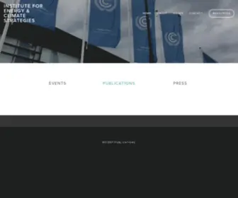 Iecs.org(Institute for Energy & Climate Strategies) Screenshot
