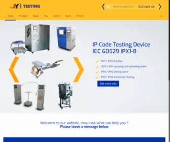 Iectesting.com(IEC60529 IP Code Testing Device IPX1) Screenshot