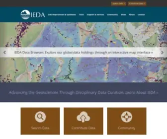 Iedadata.org(Interdisciplinary Earth Data Alliance (IEDA)) Screenshot