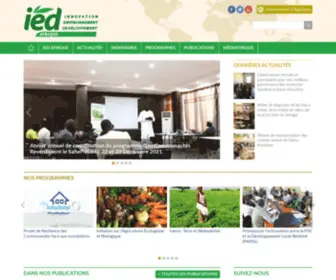 Iedafrique.org(IED afrique) Screenshot