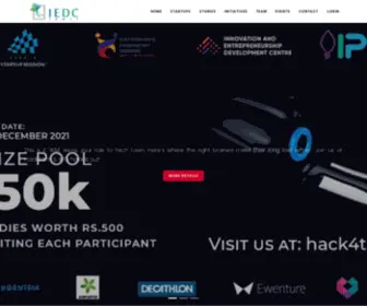 Iedctkmce.com(Innovation and Entrepreneurship Development Cell) Screenshot