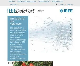 Ieee-Dataport.org(Dataset Storage and Dataset Search Platform) Screenshot