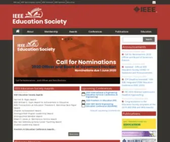 Ieee-Edusociety.org(IEEE Education Society) Screenshot