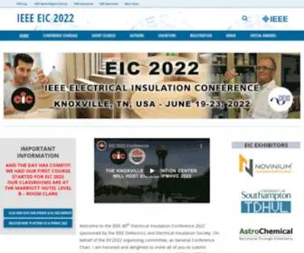 Ieee-EIC.org(2023 IEEE Electrical Insulation Conference) Screenshot