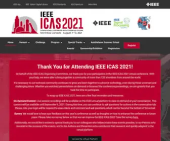 Ieee-Icas.org(ICAS 2021) Screenshot