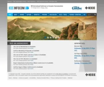 Ieee-Infocom.org(Ieee infocom) Screenshot