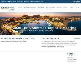 Ieee-SUM.org(IEEE Summer Topicals is the premier conference series for exciting) Screenshot
