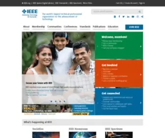 Ieee.com(The world's largest technical professional organization dedicated to advancing technology for the benefit of humanity) Screenshot