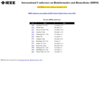 Ieeebibm.org(IEEE BIBM) Screenshot