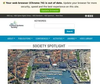 Ieeecss.org(IEEE Control Systems Society) Screenshot