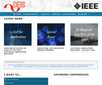 Ieeedeis.org(The Dielectrics and Electrical Insulation Society of IEEE) Screenshot