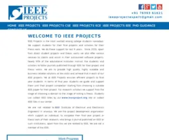 Ieeeproject.org(IEEE Projects) Screenshot