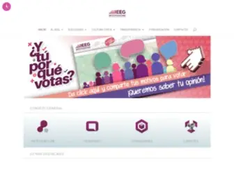 Ieeg.mx(En el Instituto Electoral del Estado de Guanajuato (IEEG)) Screenshot