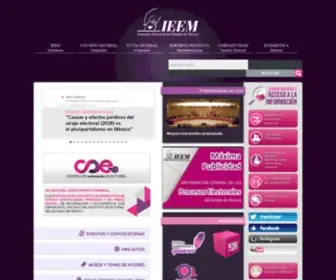 Ieem.org.mx(Estado de México) Screenshot