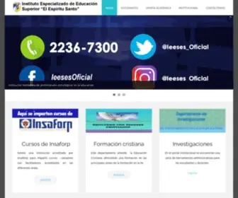 Ieeses.edu.sv(Instituto Especializado Educacion Superior "El Espiritu Santo") Screenshot