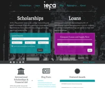Iefa.org(International Financial Aid College Scholarship Search) Screenshot