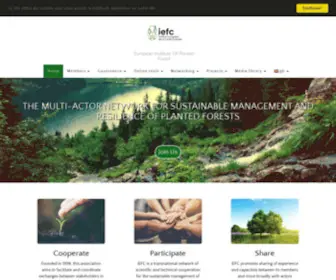 Iefc.net(European Institute of Planted Forest) Screenshot