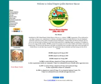 Iegrr.org(Inland Empire Golden Retriever Rescue) Screenshot