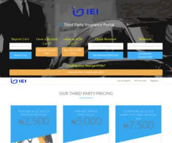 Ieiplc.com.ng(IEI Third Party Portal) Screenshot