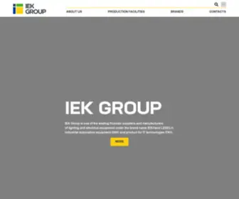 Iek.group(IEK GROUP official website) Screenshot