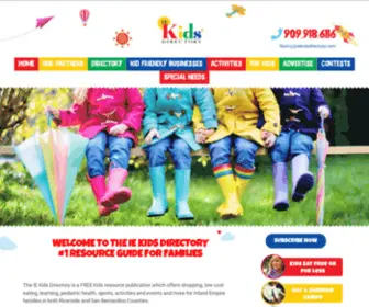 Iekidsdirectory.com(The IE Kids Directory#1 resource guide for families The IE Kids Directory) Screenshot