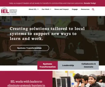 Iel.org(Institute for Educational Leadership) Screenshot