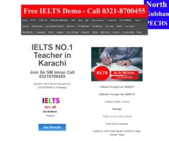 Ielts-Karachi.com(BEST IELTS PREPARATION IN KARACHI BY SIR SM IMRAN AT ''NORTH NAZIMABAD'') Screenshot