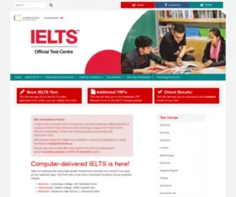 Ieltscanada.ca(The First Official IELTS Test Centre in Canada) Screenshot