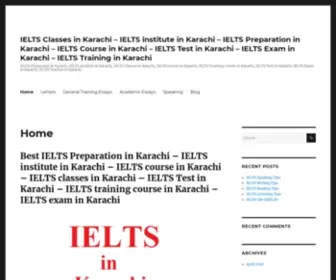 Ieltscoursekarachi.com(IELTS institute in Karachi) Screenshot