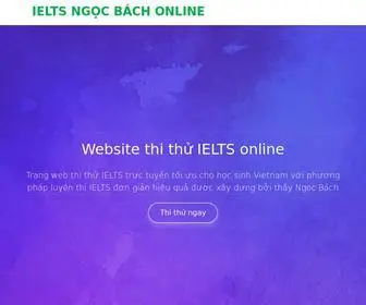 Ieltsngocbach.com(Ngọc Bách Online) Screenshot