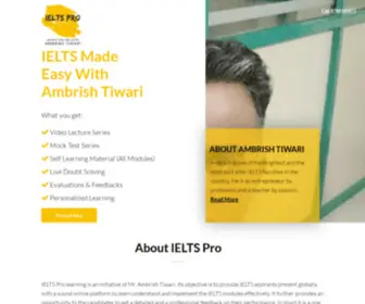 Ieltsonlinepro.com(IELTS PRO LEARN ONLINE WITH AMBRISH TIWARI) Screenshot