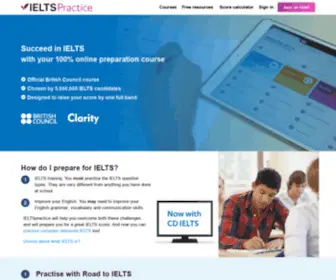 Ieltspractice.com(Online IELTS practice platform) Screenshot