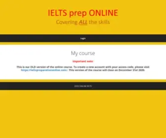 Ieltspreponline.com(Online IELTS preparation) Screenshot