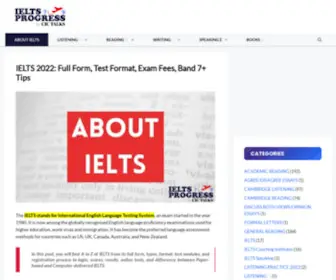 Ieltsprogress.com(#1 Free Online IELTS Preparation) Screenshot