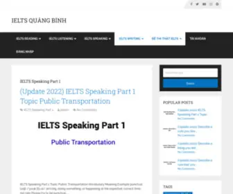 Ieltsquangbinh.com(IELTS Quảng Bình) Screenshot