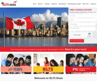 Ieltsshala.com(IELTS Shala) Screenshot