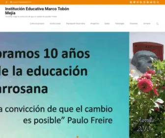 Iemarcotobon.edu.co(Institución Educativa Marco Tobón Mejía) Screenshot